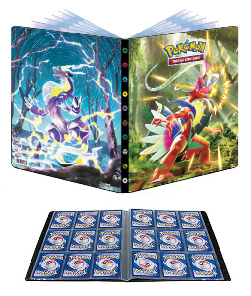 ULTRA PRO ALBUM 9 TASCHE POKEMON SCARLATTO E VIOLETTO 01 - CARTE DA GIOCO/COLLEZIONE