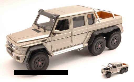 Welly WE4061G MERCEDES AMG G63 6x6 2014 METALLIC BEIGE 1:24 Modellino