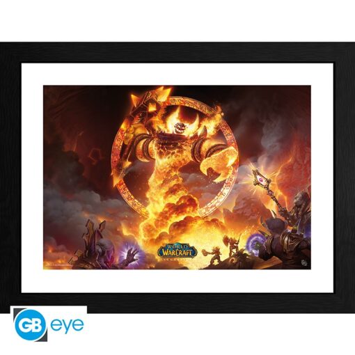 WORLD OF WARCRAFT - Framed print "Ragnaros" (30x40)