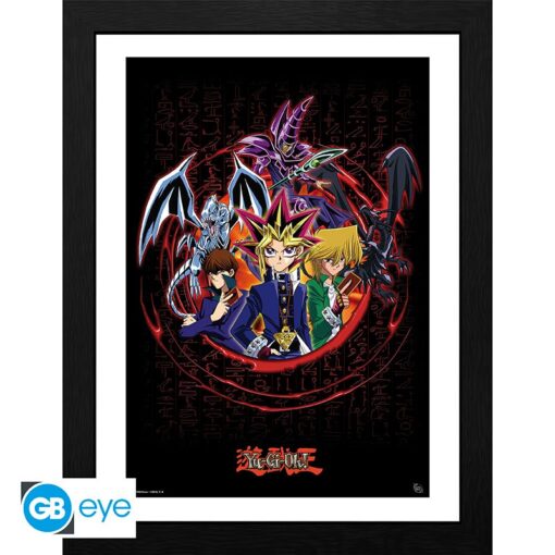 YU-GI-OH! - Framed print "Joey Yugi Kaiba" (30x40)