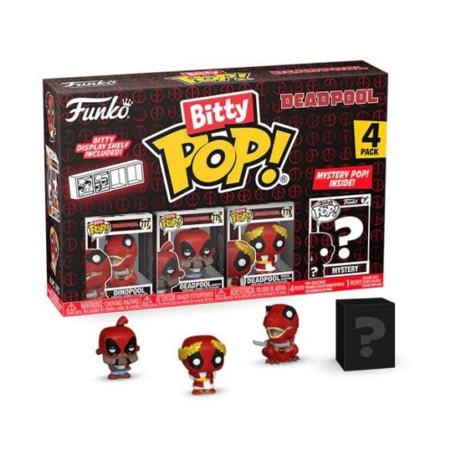 Deadpool Bitty Pop! Vinile Figura 4-pack Dinopool 2