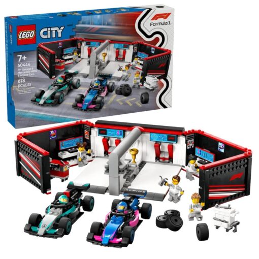 LEGO CITY 60444 - GARAGE CON MONOPOSTO MERCEDES-AMG E ALPINE F1