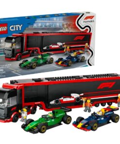 LEGO CITY 60445 - AUTOTRASPORTATORE F1 CON MONOPOSTO RB20 E AMR24 F1