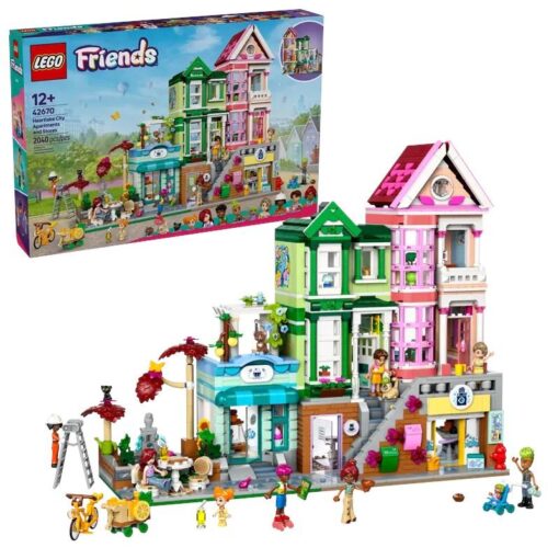 LEGO FRIENDS 42670 - APPARTAMENTI E NEGOZI DI HEARTLAKE CITY