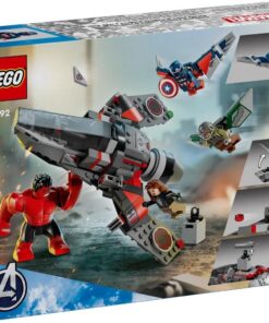 LEGO MARVEL 76292 - BATTAGLIA CAPTAIN AMERICA VS HULK ROSSO SCATOLA ROVINATA