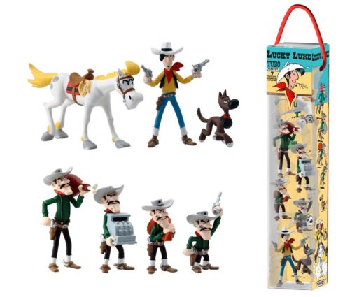 Lucky Luke Mini Figura 7-pack Characters 4 - 10 Cm Plastoy