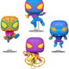 Marvel Pop! Tv Vinile Figura 4-pack Miles Morales (blklt) 9 Cm Funko