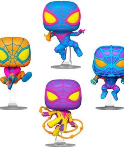 Marvel Pop! Tv Vinile Figura 4-pack Miles Morales (blklt) 9 Cm Funko