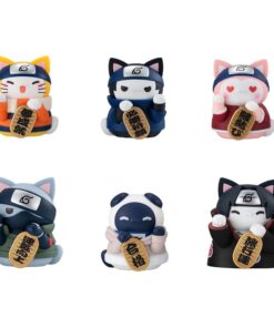 Naruto-Nyaruto! Mega Cat Project Nyaruto! Trading Figures Beckoning Cat Fortune One More Time 7 Cm  Megahouse