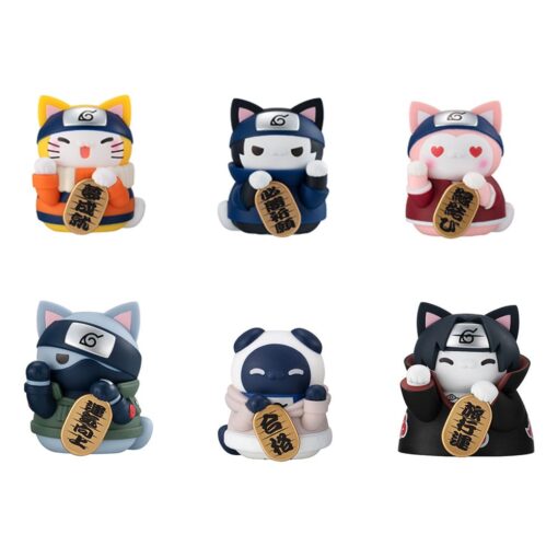 Naruto-Nyaruto! Mega Cat Project Nyaruto! Trading Figures Beckoning Cat Fortune One More Time 7 Cm  Megahouse