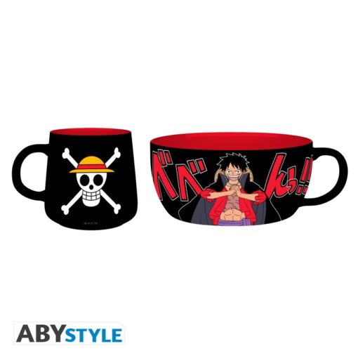 One Piece - Set Colazione Tazza + Ciotola - Luffy