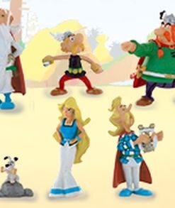 PLASTOY ASTERIX GALLIC VILLAGE TUBE 7 FIGURES FIGURA