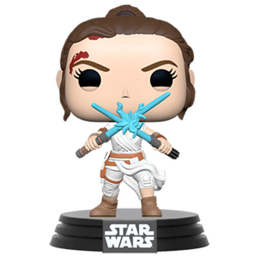 Pop Figura Star Wars The Rise Of Skywalker Rey Con Light Sabers Funko