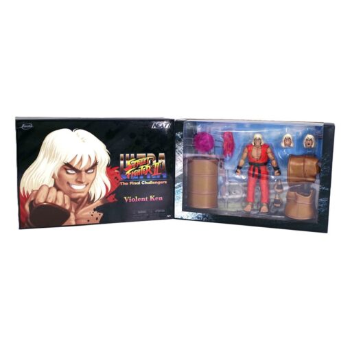 Ultra Street Fighter Ii: The Final Challengers Action Figura 1/12 Violent Ken Next Level Sdcc 2024 Esclusiva 15 Cm Jada Toys