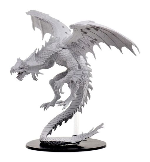 Pathfinder Battles Deep Cuts Unpainted Miniatures Gargantuan White Dragon Wizkids