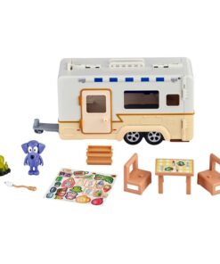 Bluey Action Figura Con Vehicle Bluey Caravan Moose Toys