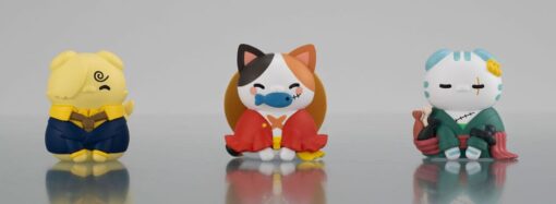 One Piece Mega Cat Project Trading Figura 3-pack Nyan Piece Nyan! Happy Trio 2024 Limited Ver. 3 Cm Megahouse