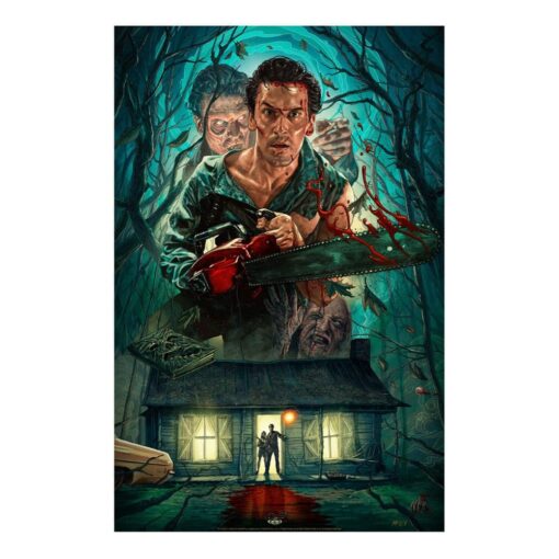 Evil Dead 2: Dead By Dawn Art Print Ash Williams 46 X 61 Cm - Unframed Sideshow Collectibles
