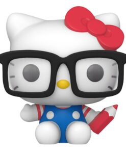 Hello Kitty Pop! Sanrio Figura Vinile Hello Kitty Nerd 9 Cm Funko Scatola Rovinata