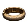 Il Signore Degli Anelli Tungsten Ring The One Ring (gold Plated) Size 8 Weta Workshop