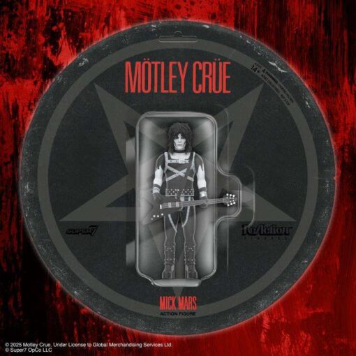 Motley Crue React Mick Mars Shout Bw Af Action Figura Super 7