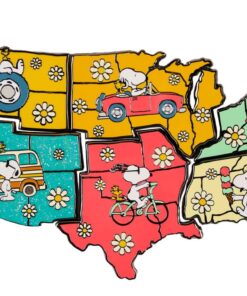 Peanuts By Loungefly Enamel Pins Blind Box Snoopy Map  Loungefly