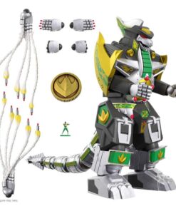 Power Rangers Ultimates Mighty Morphin Figura Dragonzord Super7 Scatola Rovinata