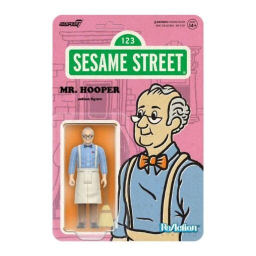Sesame Street Reaction Action Figura Wave 03 Mr. Hooper 10 Cm Super7
