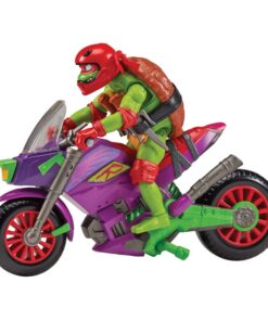 Tales Of The Tartarughe Ninja Action Figura Con Vehicle Raphael & Purple Dragon 12 Cm Playmates