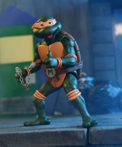 Tartarughe Ninja (cartoon) Action Figura Ultimate Michelangelo Vhs 18 Cm Neca