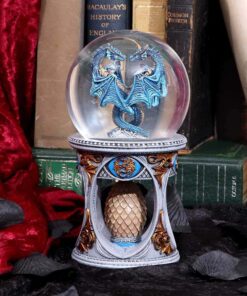 ANNE STOKE DRAGON HEART SNOW GLOBE SNOWGLOBE NEMESIS NOW