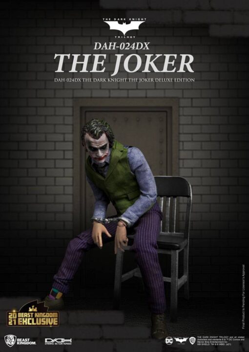Batman The Dark Knight Dynamic 8ction Heroes Action Figura 1/9 The Joker Deluxe Version 21 Cm Beast Kingdom Toys