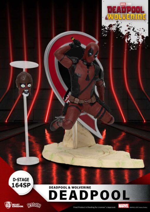 D-STAGE DEADPOOL/WOLVE DEADPOOL + HEAD Statua Beast Kingdom