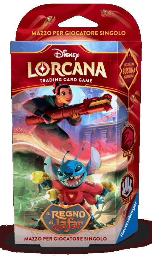 Disney Lorcana Il Regno di Jafar Starter Deck Rubino/Acciaio (ITA) Ravensburger