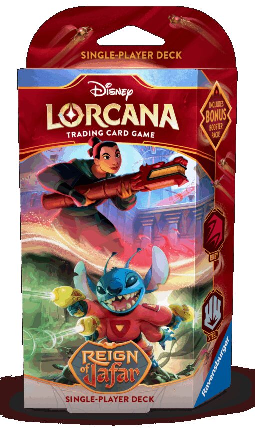 Disney Lorcana Reign of Jafar Starter Deck Ruby/Steel (ENG) Ravensburger
