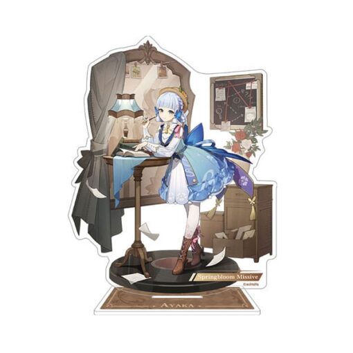 Genshin Impact Teyvat Style Series Acrylic Diorama Kamisato Ayaka: Springbloom Missive 13 Cm MiHoYo