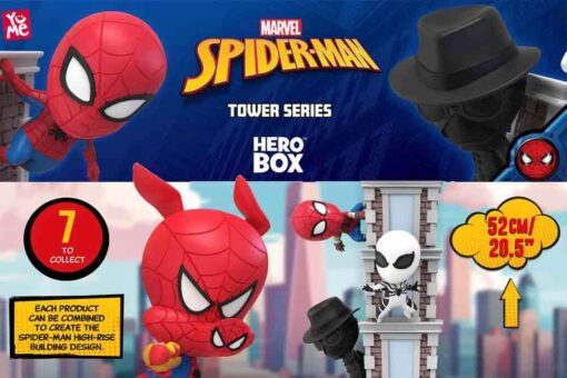 HERO BOX SPIDERMAN TOWER SERIES (6) Mini Figura Yume