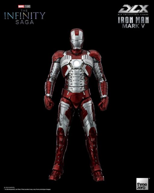 Infinity Saga Dlx Action Figura 1/12 Iron Man Mark 5 17 Cm Threezero