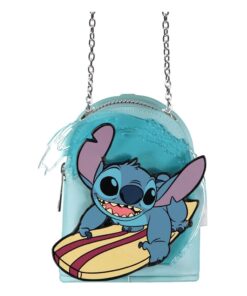 Lilo & Stitch Micro Bag Porta Monete Con Portachiavi Stitch Surfing Difuzed