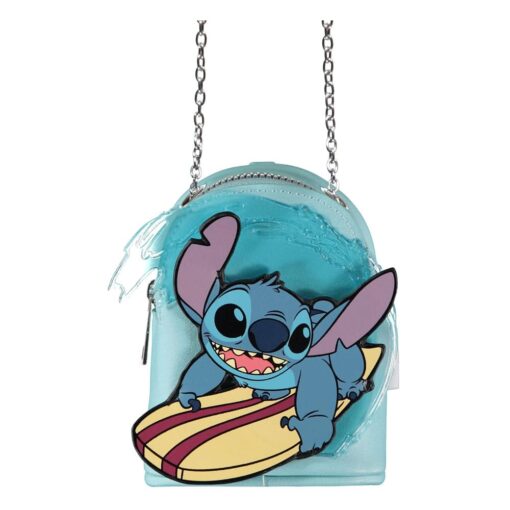Lilo & Stitch Micro Bag Porta Monete Con Portachiavi Stitch Surfing Difuzed