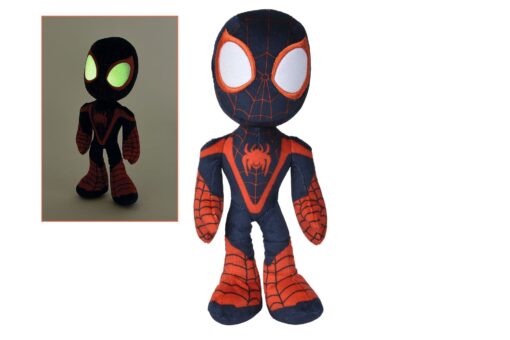 Marvel Peluche Figura Glow In The Dark Eyes Miles Morales 25 Cm Simba