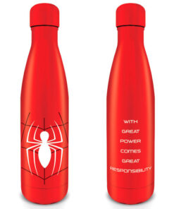 Marvel Spiderman Great Power Metal Bottiglia Pyramid