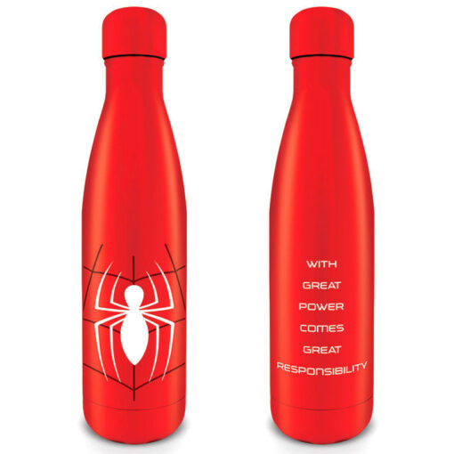 Marvel Spiderman Great Power Metal Bottiglia Pyramid