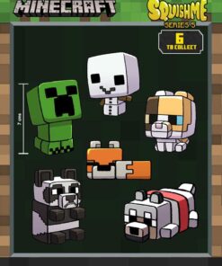 Minecraft Squishme Anti-Stress Figures 7 Cm Series 5  Just Toys