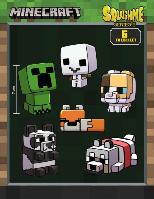 Minecraft Squishme Anti-Stress Figures 7 Cm Series 5  Just Toys