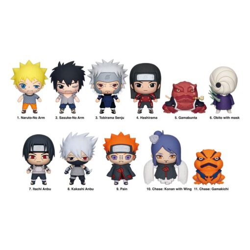 Naruto Shippuden 3d Pvc Bag Clips Series 5  Con Figure Int.