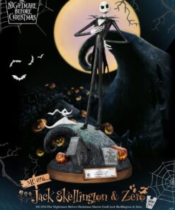 Nightmare Before Natale Master Craft Statua Jack Skellington & Zero 39 Cm Beast Kingdom Toys