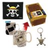 One Piece Set Regalo Bandiera + Portachiavi 3D + Tazza Magica - Gadget