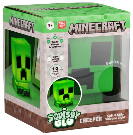PALADONE LAMPADA SQUISHY GLOW SILICONE MINECRAFT CREEPER MINECRAFT - LAMPADE