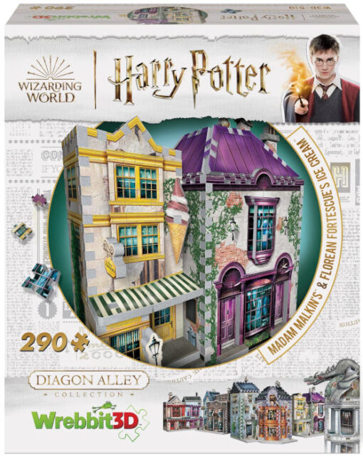 PUZZLE 3D 290PZ HARRY POTTER MADAM MALKIN'S & FLOREAN HARRY POTTER - GIOCHI DA TAVOLO/SOCIETA'